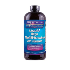 Drs Advantage Liquid Mega Multivitamins bottle front view for daily nutrition.