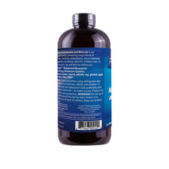 Drs Advantage Liquid Mega Multivitamins packaging box highlighting non GMO and allergen free features.