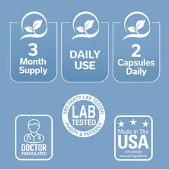 DrVmd Macular Control GMP-certified facility icon reinforces product purity