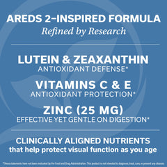 DrVmd Macular Control ingredients chart highlights lutein and zeaxanthin