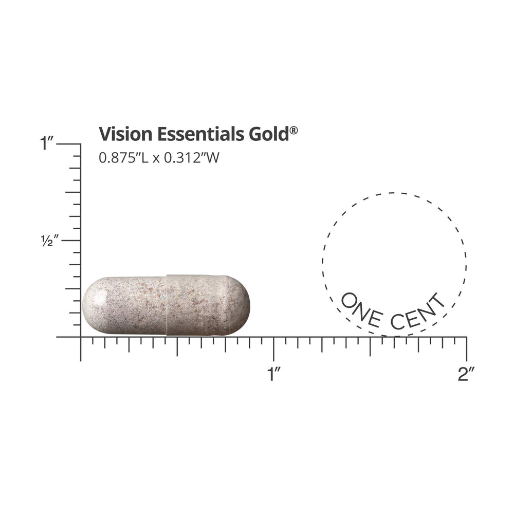 Capsules from DR.WHITAKER Vision Essentials Gold ready for daily use
