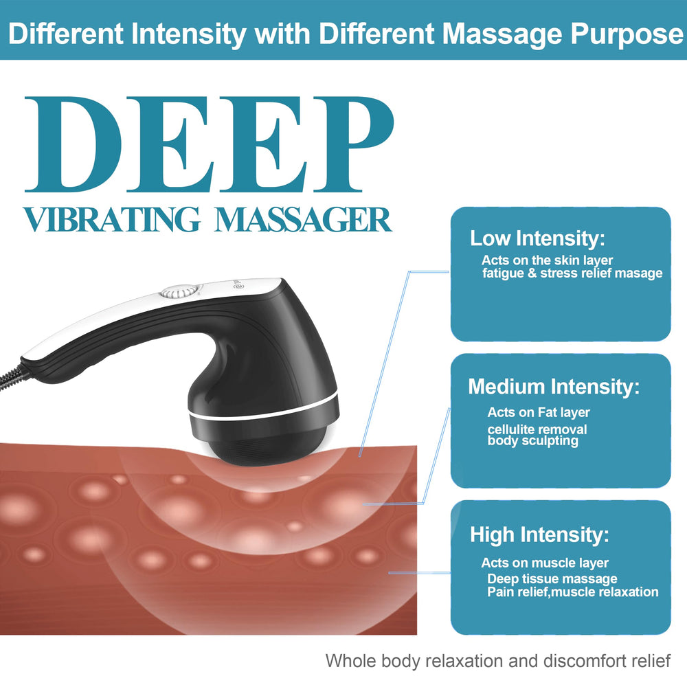 DS SAVORING portable handheld massager for home office or travel use