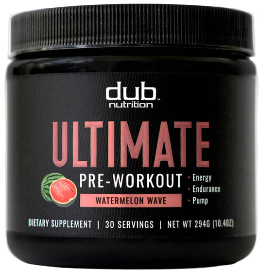 Dub Nutrition Watermelon Wave bottle front view showing refreshing energy boost