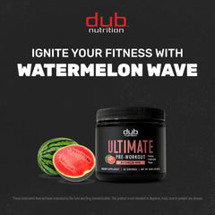 Dub Nutrition Watermelon Wave glass with ice ready for hydration
