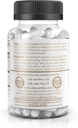 Dub Nutrition Youth label details showing 90 capsules per bottle.