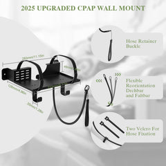 DUDUXI CPAP dual-hook design keeps mask and hose secure
