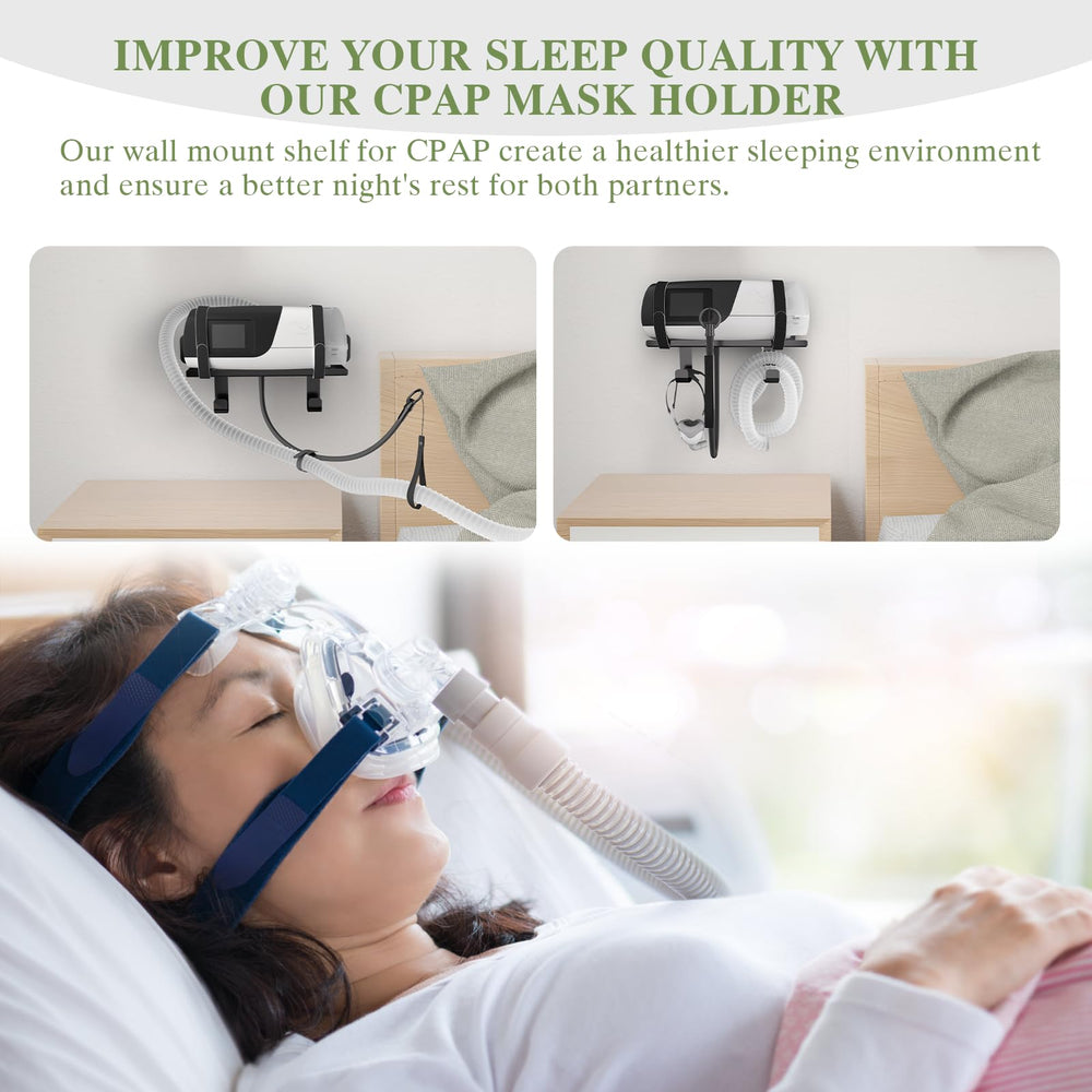 DUDUXI CPAP hose holder with 180-degree rotation for flexible sleeping position