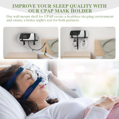 DUDUXI CPAP hose holder with 180-degree rotation for flexible sleeping position