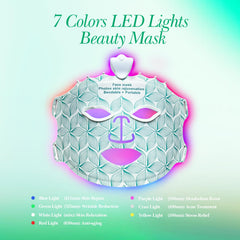 Duevie LED Face Mask remote-control view enabling wireless therapy sessions.