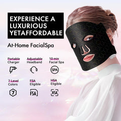 Duevie LED therapy mask provides dense, even light coverage across the face