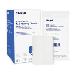 Dukal 224 Oil Emulsion Dressing 5x9 pack12 showing a convenient wound care bundle