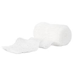Dukal 545 Fluff Bandage Roll front view showing rolled cotton gauze for secure wound dressing