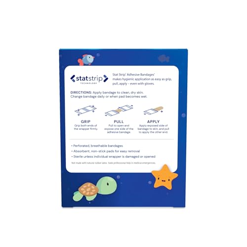 Dukal Mateys bandages with patented Stat Strip wrapper for easy opening