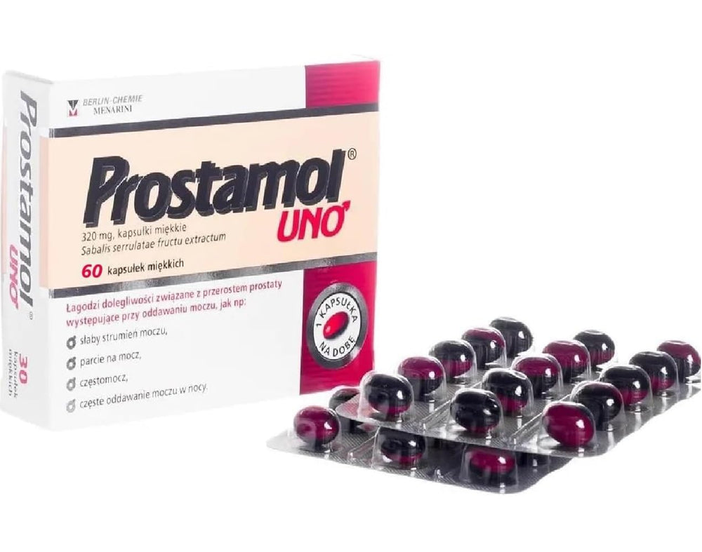 DUOshop Prostamol Uno bottle close-up promoting everyday wellness and discreet use.