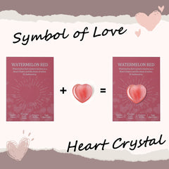 DUQGUHO heart crystal watermelon red adds vibrant color for gifting