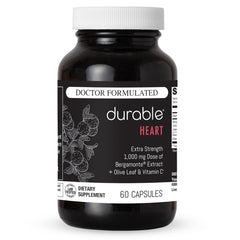 Durable Heart bottle front view for daily cardiovascular wellness.