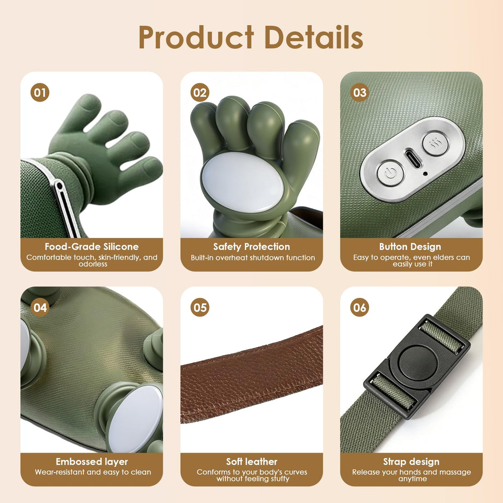 DUUOO massager targets upper back and shoulder knots for a looser feel.