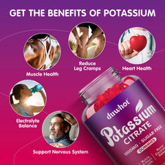 duwhot potassium citrate gummies packshot with 120 chewables.