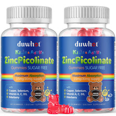 Duwhot zinc picolinate 30mg kids gummies support growth and immune health.