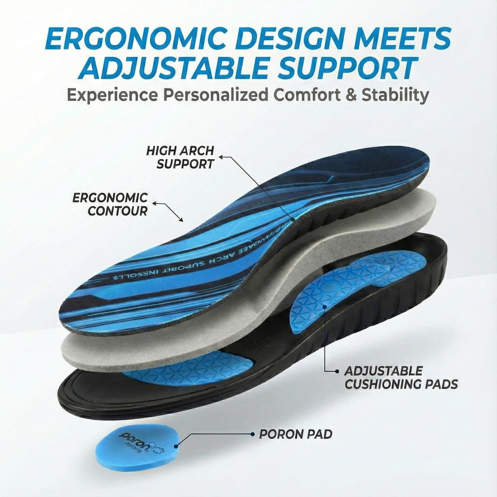 DWLCWY Poron trim-to-fit-design adapts to shoe size for a precise fit.