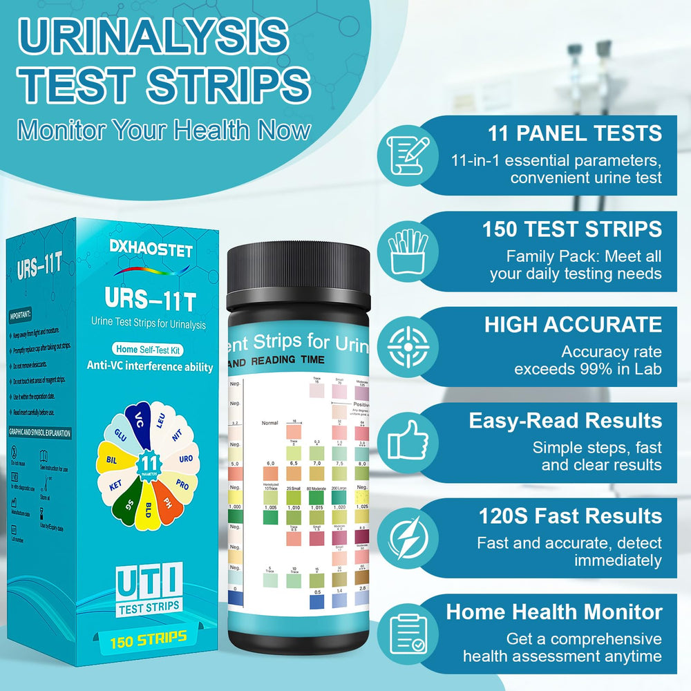 DXHAOSTET urine strips dip pads for quick at-home checks