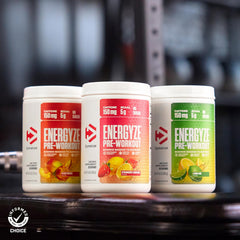 Dymatize Energyze training environment signaling enhanced focus and stamina.