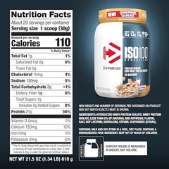 Dymatize ISO100 Cinnamon Cereal pour demonstrates fast-dissolving whey protein