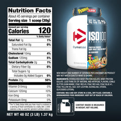 Close-up texture of ISO100 Fruity Pebbles protein for fast absorption.