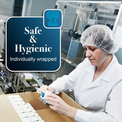 Dynarex bandage demonstrating ventilated design for comfortable wear on the fingertip.