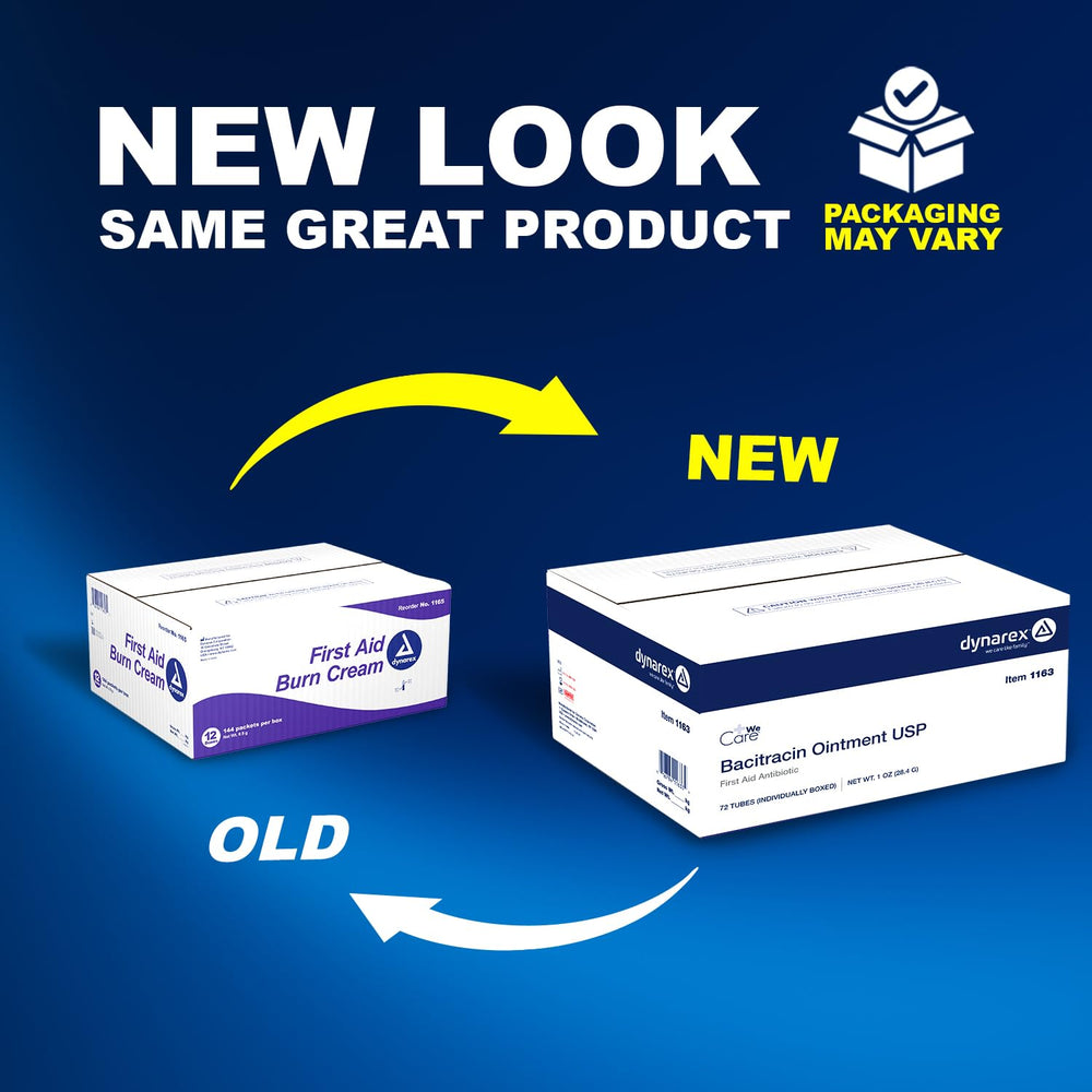 Dynarex burn cream box packaging ideal for home, work, school supply