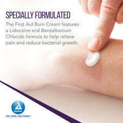 Dynarex burn cream used at desk or break room for quick relief
