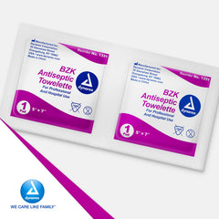 Dynarex BZK antiseptic towelettes travel-friendly for car, gym, and outdoors