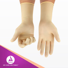 Dynarex disposable latex gloves offer reliable tactile feel
