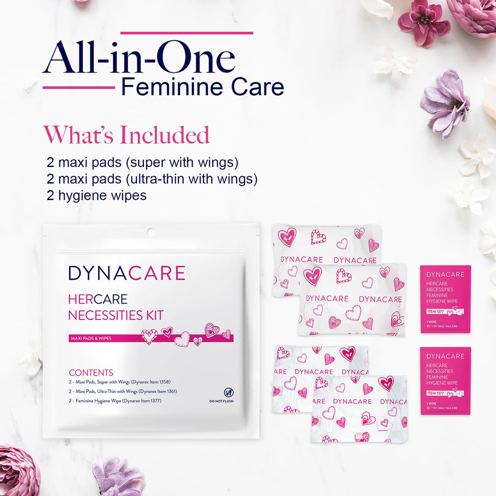 Dynarex HerCare ultra-thin maxi pad with wings for discreet daily protection