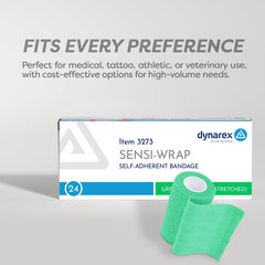 Dynarex Sensi-Wrap widely used in sports and veterinary settings.