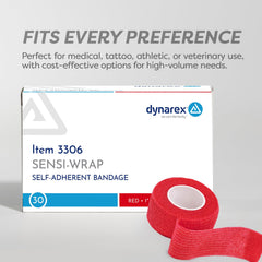 Dynarex Sensi-Wrap tattoo grip bandage for clinics and studios