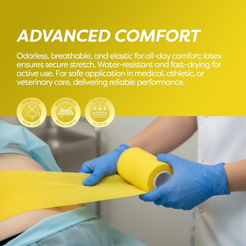 Dynarex Sensi-Wrap tattoo grip helps keep protective layers in place during healing care.