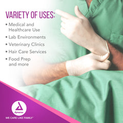 Dynarex size 8.5 hand measurement guide to confirm fit