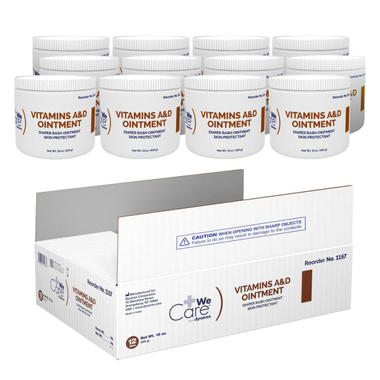 Dynarex Vitamins A and D Ointment jar moisturizes dry skin.