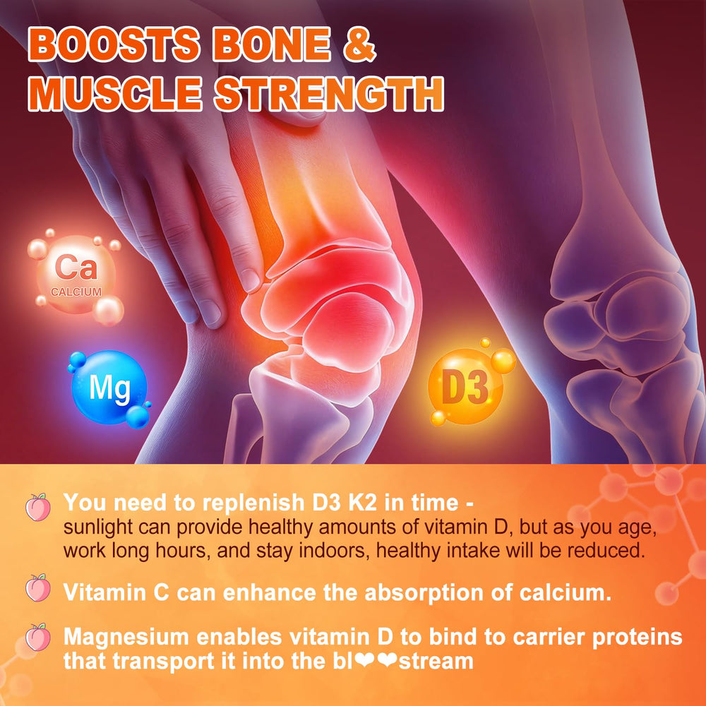 DytistAid bottle side label emphasizes D3, K2, and minerals for bone health.