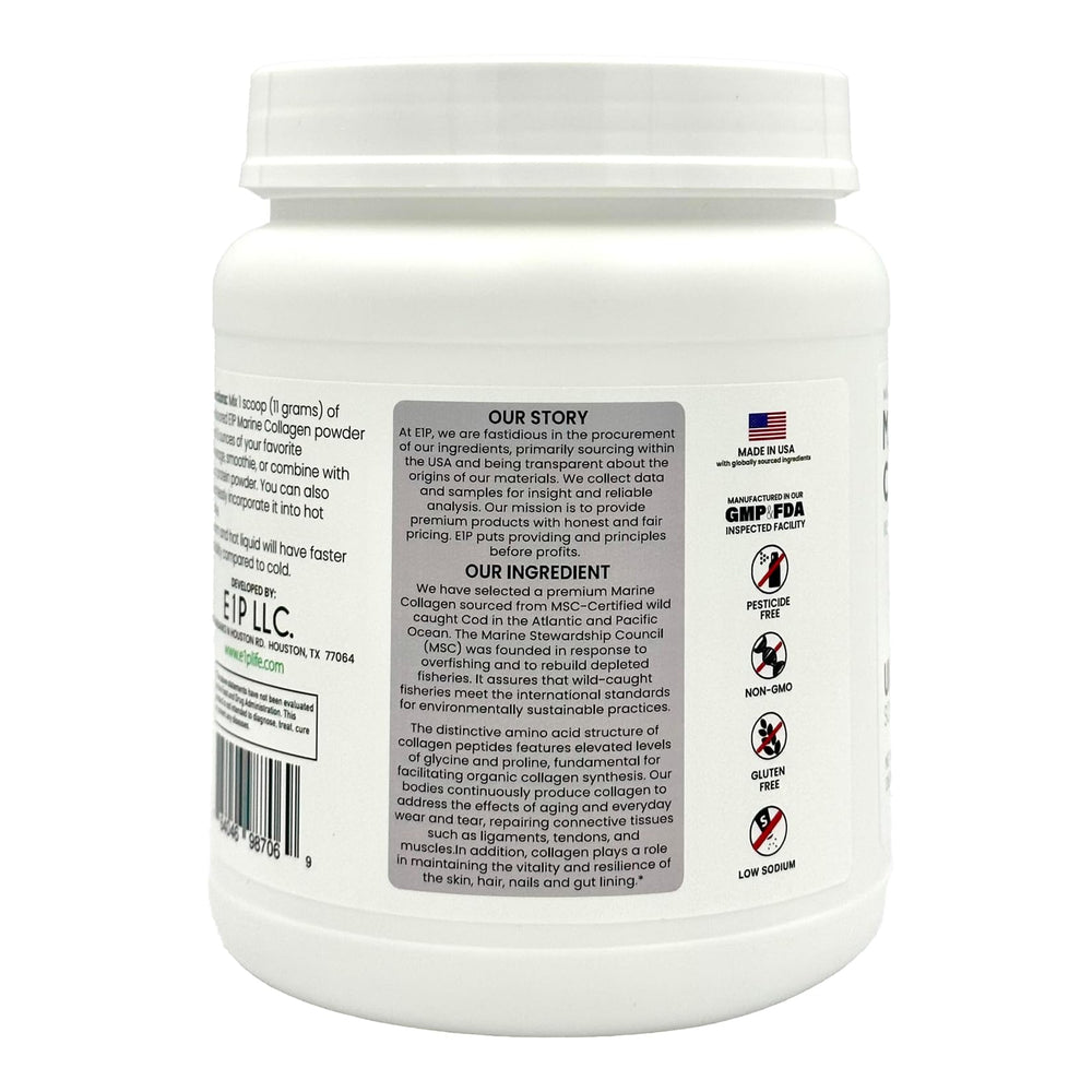 E1P collagen peptides blended into smoothie for a quick daily boost