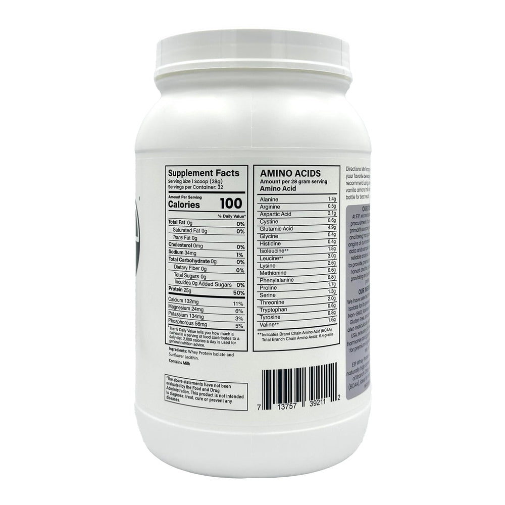 E1P cold-processed whey isolate preserves amino acids for easy digestion.
