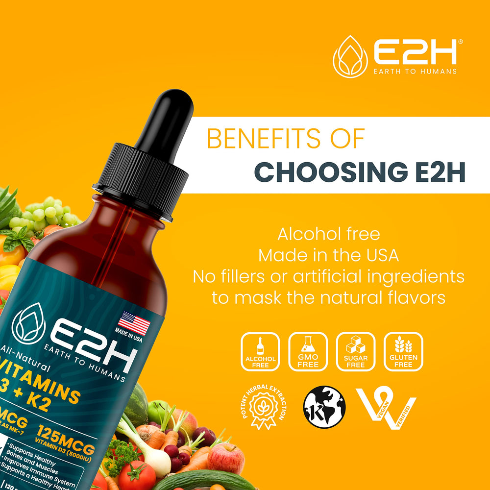 E2H liquid formula is vegan and gluten-free.