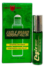Travel-size Eagle Brand roll-on fits purse or gym bag for quick relief.