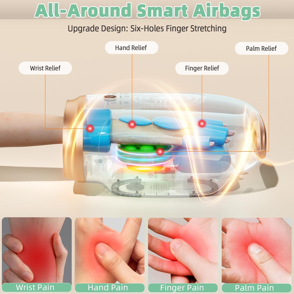 Ealken Hand Massager five finger separation highlights ergonomic palm coverage for full finger relief