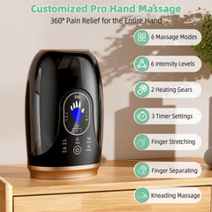 Ealken Hand Massager LED screen view demonstrates easy control for personalized sessions