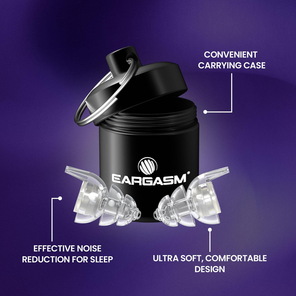 Two-shell design of Eargasm All-Nighters enhances comfort during sleep.