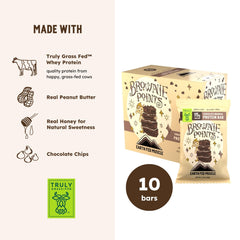 Earth Fed Muscle Brownie Points bar on desk with workout gear, lifestyle use.