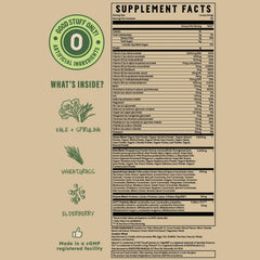 Earth Fed Muscle organic cocoa chocolate flavor inviting daily greens with delight.