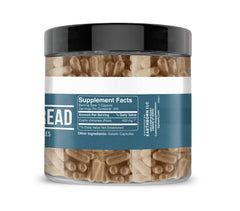 Earthborn Elements Golden Thread capsules close-up, smooth to swallow for daily use.